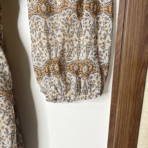 Hayden Brown Empire Waist Sundress with Bishop Sleeves Size 1XL - Picture 5 of 9